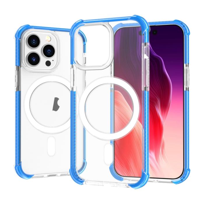 Bild 1, iPhone 15 Pro Skal Shockproof MagSafe Hybrid Blå