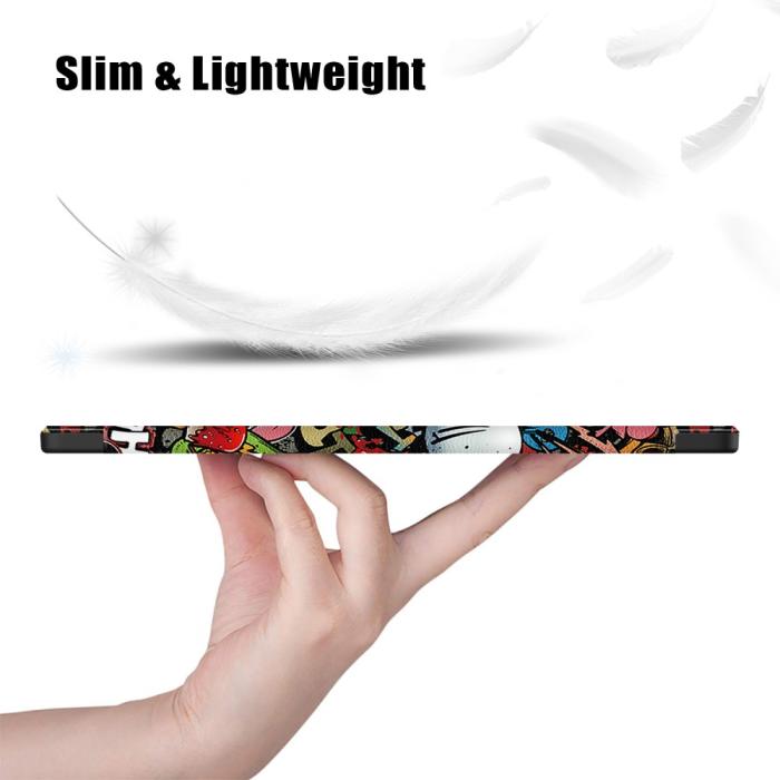 Bild 6, Samsung Galaxy Tab S9 Ultra Fodral Tri-Fold Grafitti