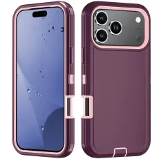 iPhone 17 Pro Skal Extreme Shockproof Hybrid Vinr&ouml;d