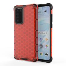 Huawei P40 - Armor Honeycomb Textur - Röd
