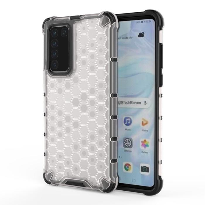 Bild 1, Huawei P40 - Armor Honeycomb Textur - Vit
