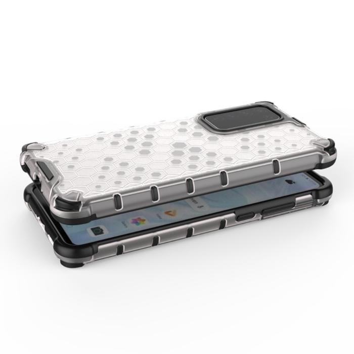 Bild 3, Huawei P40 - Armor Honeycomb Textur - Vit