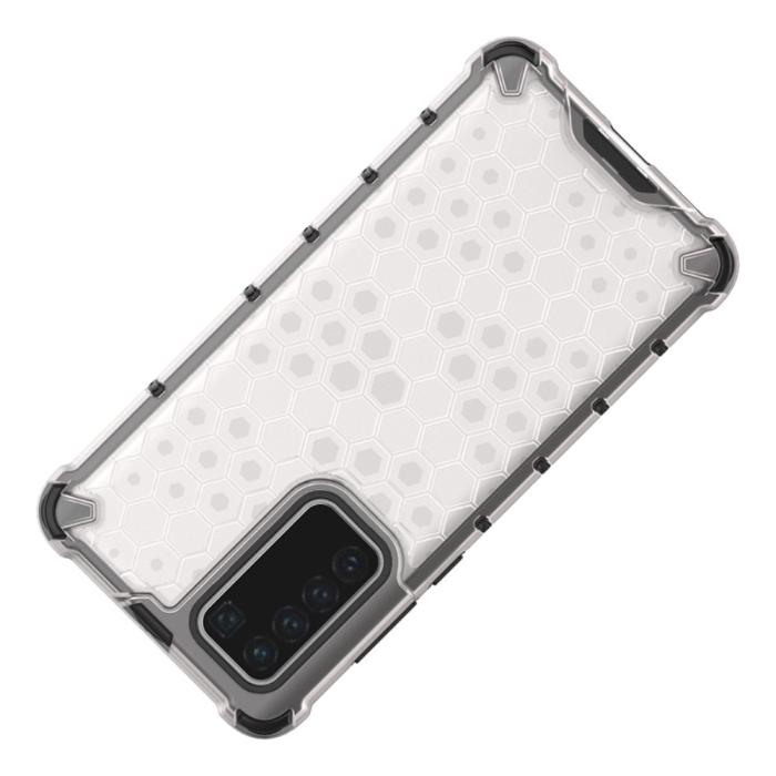 Bild 5, Huawei P40 - Armor Honeycomb Textur - Vit
