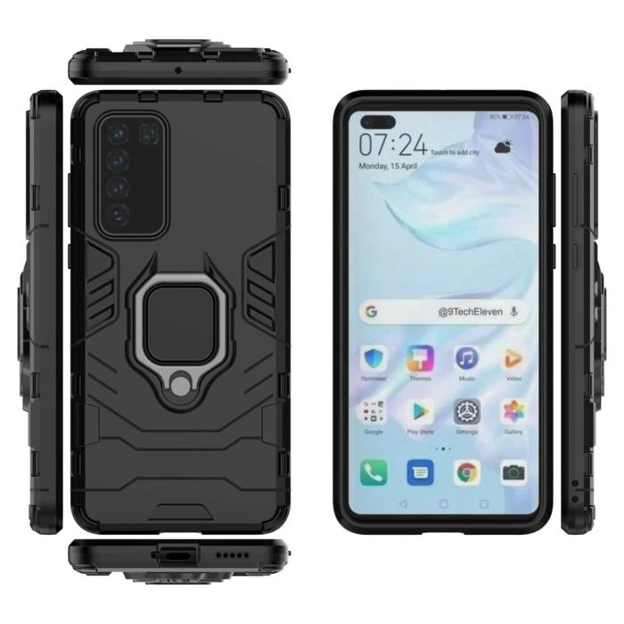 Bild 5, Huawei P40 - Hybrid Ring Skal - Svart