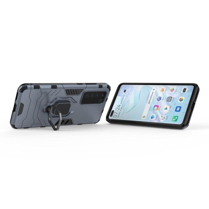 Bild 3, Huawei P40 - Hybrid Ring Skal - Navy Blue