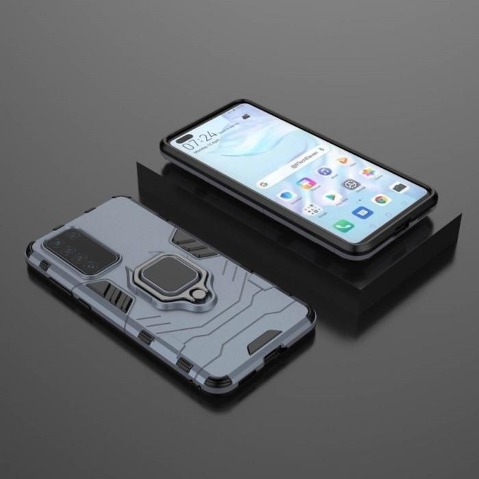 Bild 4, Huawei P40 - Hybrid Ring Skal - Navy Blue