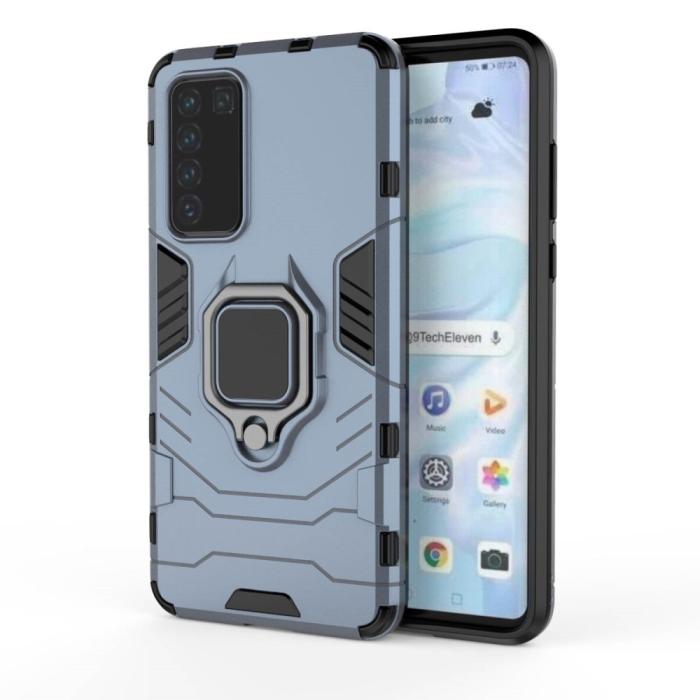 Bild 5, Huawei P40 - Hybrid Ring Skal - Navy Blue