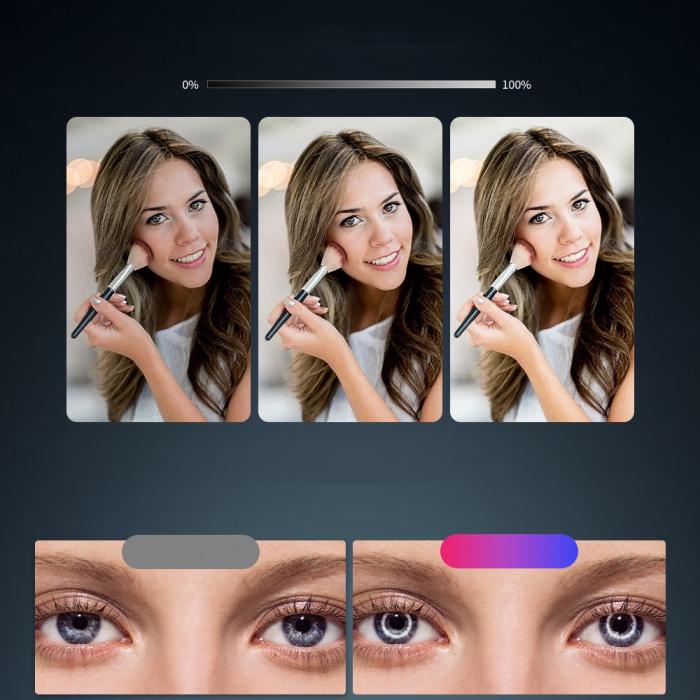 Bild 7, TikTok LED Selfie-Lampa 26 cm med Stativ - Svart