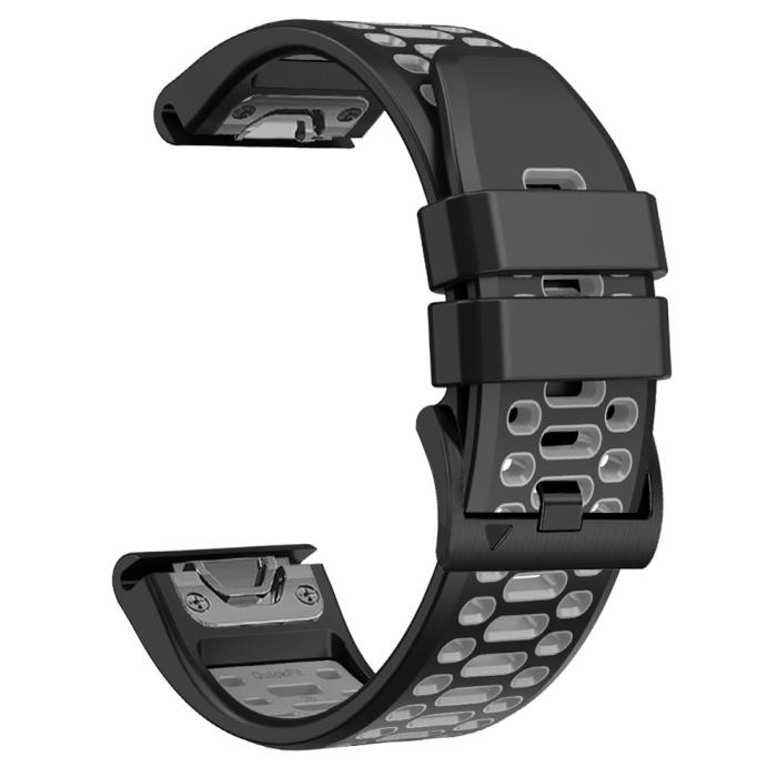 Bild 2, Klockarmband 26 mm Dual-Color Robust Svart/Grå
