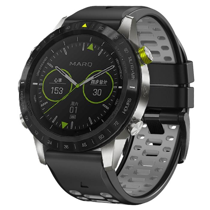 Bild 4, Klockarmband 26 mm Dual-Color Robust Svart/Grå