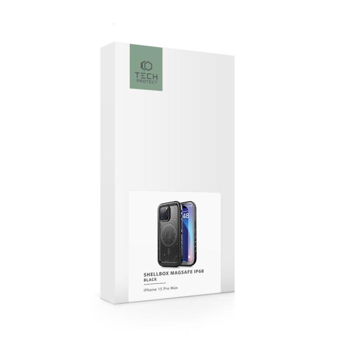 Bild 4, Tech-Protect iPhone 15 Pro Max Skal MagSafe IP68 Shellbox Svart