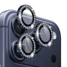NORTHJO iPhone 17 Pro/17 Pro Max Linsskydd Strass Bl&aring;