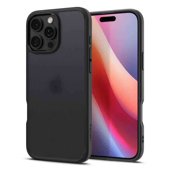 Bild 3, Spigen iPhone 16 Pro Skal Ultra Hybrid Frostad Svart
