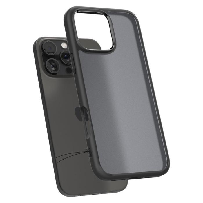 Bild 4, Spigen iPhone 16 Pro Skal Ultra Hybrid Frostad Svart