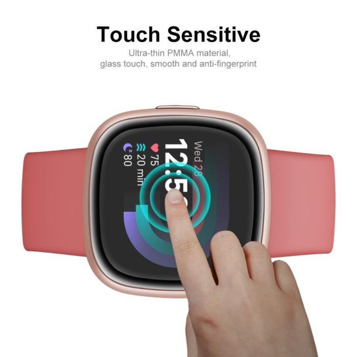 Bild 4, ENKAY Fitbit Versa 4/Sense 2 Skärmskydd Heltäckande