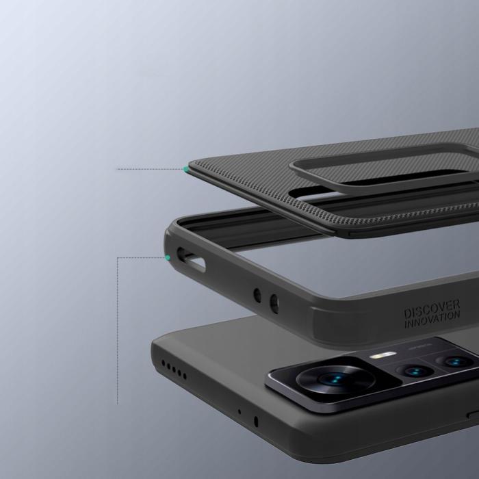 Bild 6, NILLKIN Xiaomi 12T Skal Frosted Shield Pro Svart