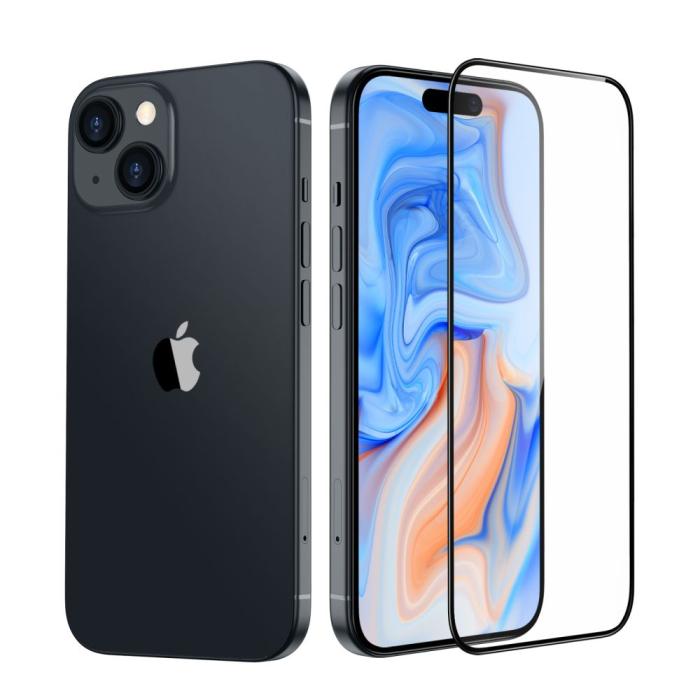 Bild 3, ESR iPhone 15 Plus Skärmskydd Armorite Härdat Glas Svart