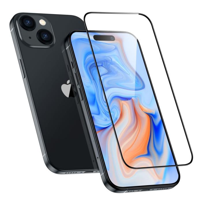 Bild 4, ESR iPhone 15 Plus Skärmskydd Armorite Härdat Glas Svart