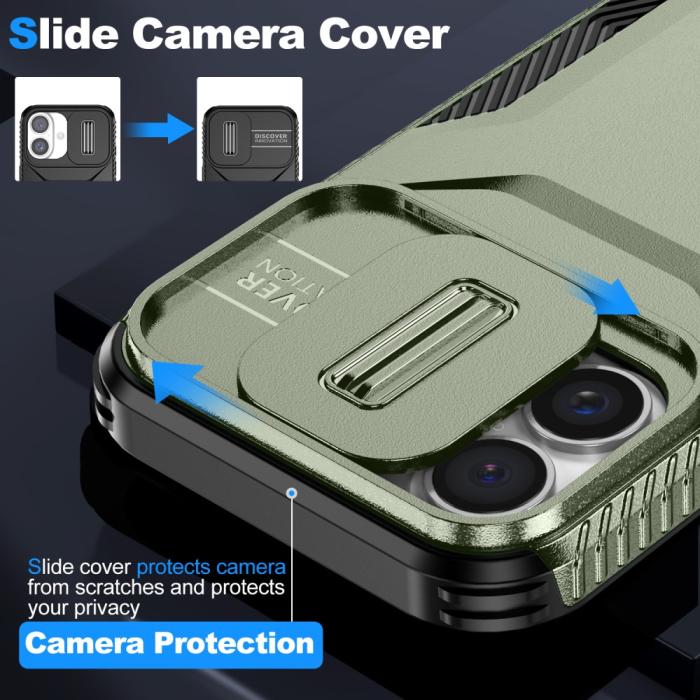 Bild 3, iPhone 16 Plus Skal CamShield Hybrid Grön