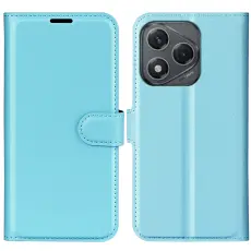 Honor 400 Smart Fodral Litchi L&auml;der Bl&aring;