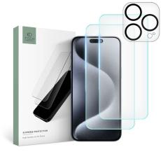 Tech-Protect iPhone 15 Pro 3-PACK Skärmskydd/Linsskydd