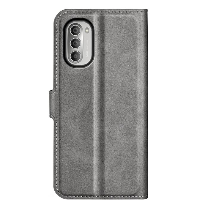 Bild 3, Motorola Moto G51 Fodral PU Läder Grå