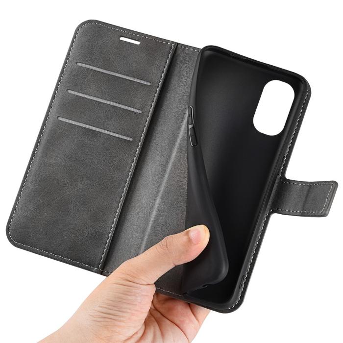 Bild 6, Motorola Moto G51 Fodral PU Läder Grå