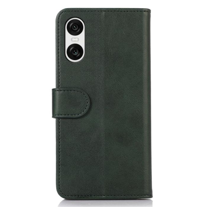 Bild 6, Sony Xperia 10 VI Läder Fodral Läder Solid Grön