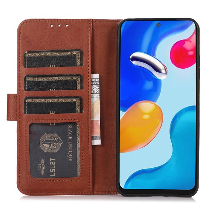 Bild 2, Sony Xperia 10 VI Läder Fodral Läder Solid Brun