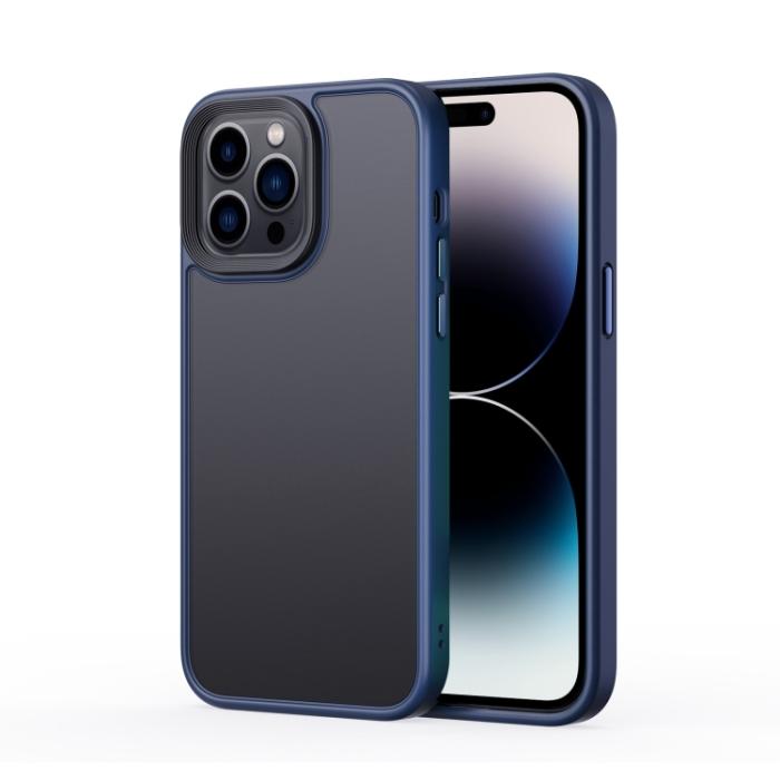 Bild 1, iPhone 15 Pro Max Skal Frostad Hybrid Blå