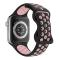 Sportarmband Dual-Color Apple Watch 41/40/38 mm (M/L) Svart/Rosa