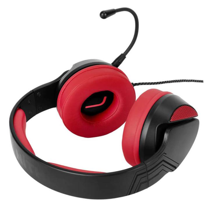 Bild 4, NITHO Headset Gaming Janus Svart/Röd