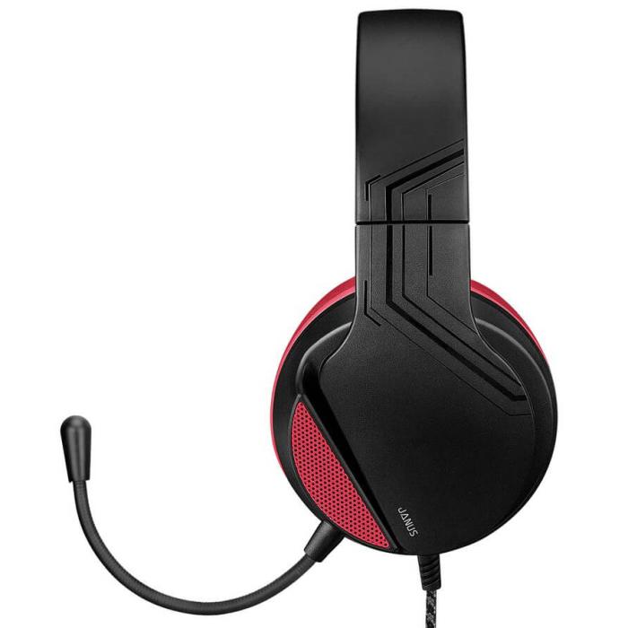 Bild 6, NITHO Headset Gaming Janus Svart/Röd