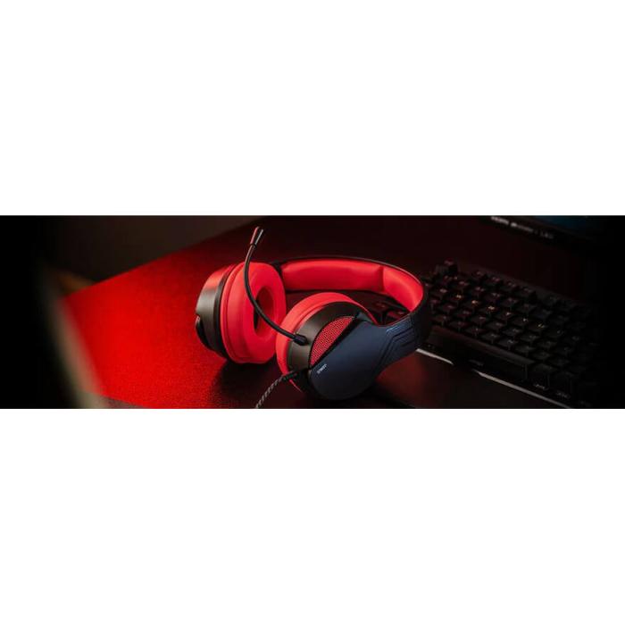Bild 7, NITHO Headset Gaming Janus Svart/Röd
