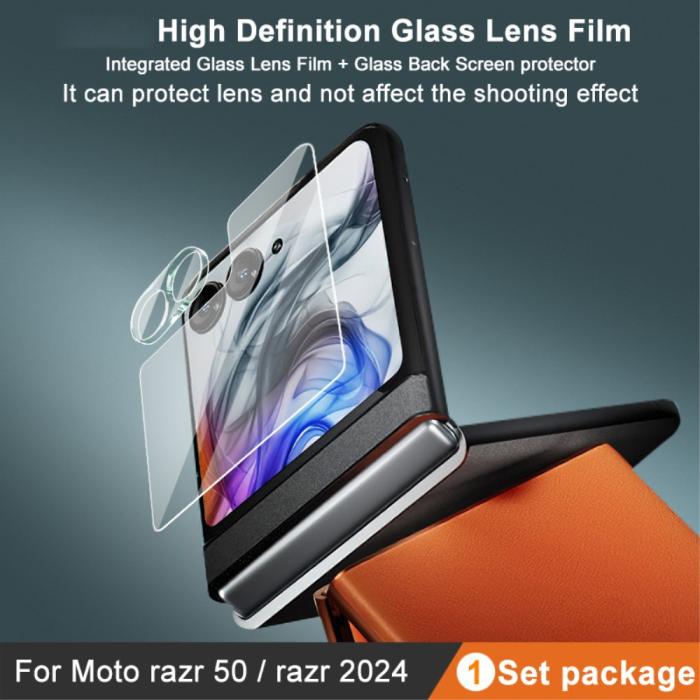 Bild 2, IMAK Motorola Razr 50 5G Skärmskydd/Linsskydd Härdat Glas