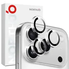 NORTHJO iPhone 17 Pro Max / 17 Pro Linsskydd H&auml;rdat Glas