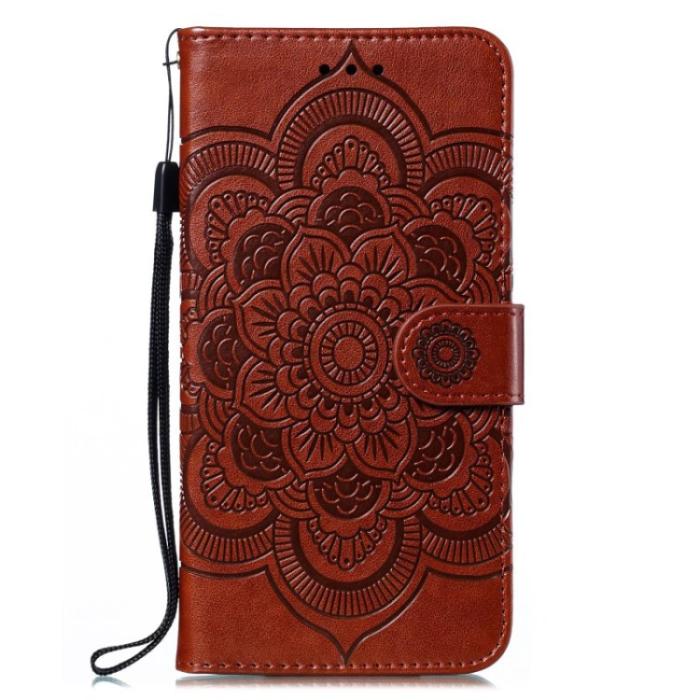 Bild 2, Samsung Galaxy A24 5G Fodral Mandala Läder Brun