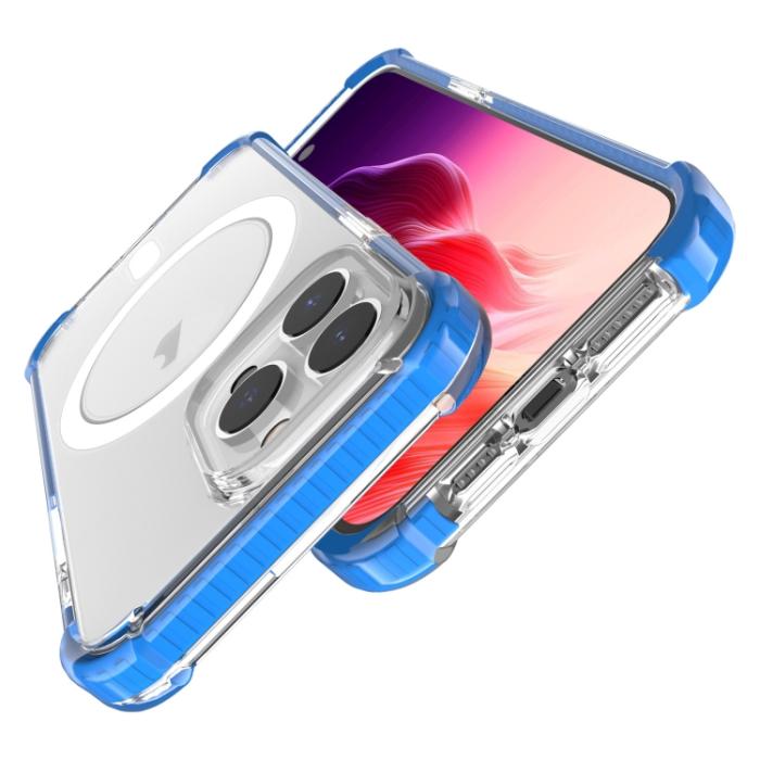 Bild 4, iPhone 15 Pro Skal Shockproof MagSafe Hybrid Blå