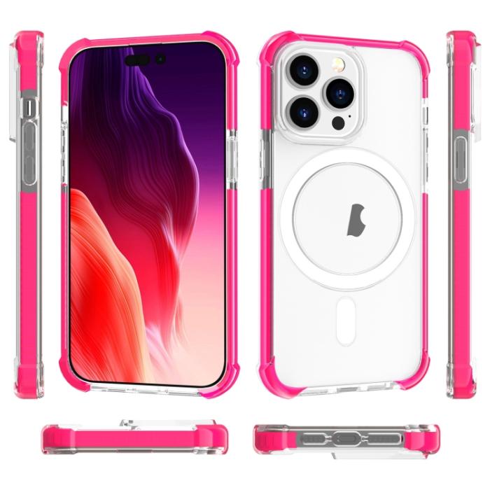 Bild 2, iPhone 15 Pro Skal Shockproof MagSafe Hybrid Rosa
