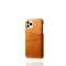 iPhone 12 Mini - KSQ Skal Med Kortfack - Ljus Brun