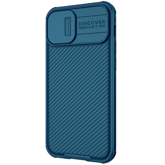 Bild 2, iPhone 13 Mini - NILLKIN CamShield Pro Skal - Blå