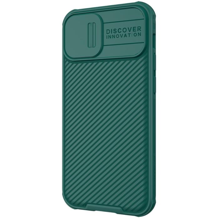 Bild 2, iPhone 13 Mini - NILLKIN CamShield Pro Skal - Grön