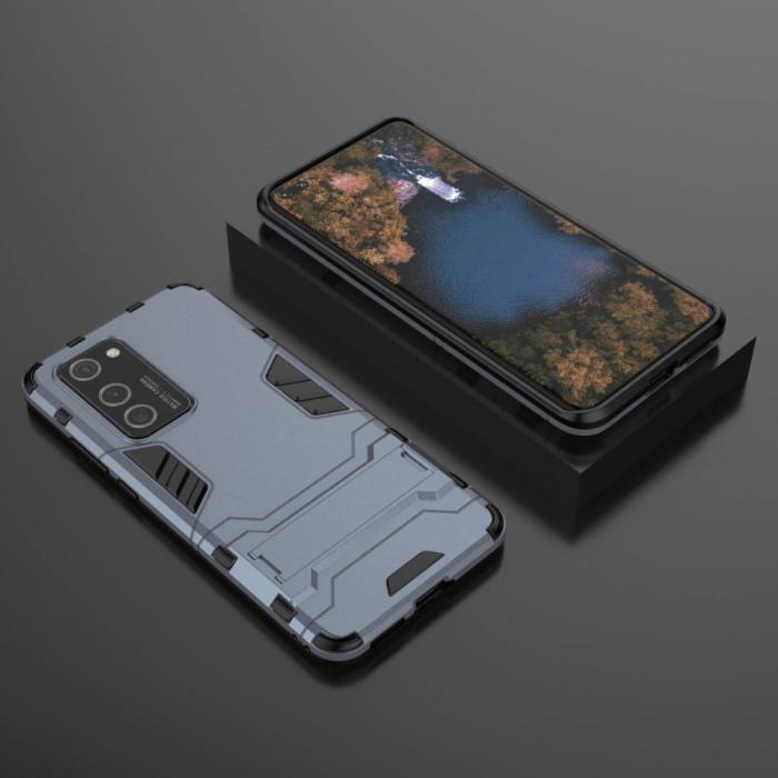 Bild 4, Huawei P40 Pro - Hybrid Skal med Kickstand - Navy Blue