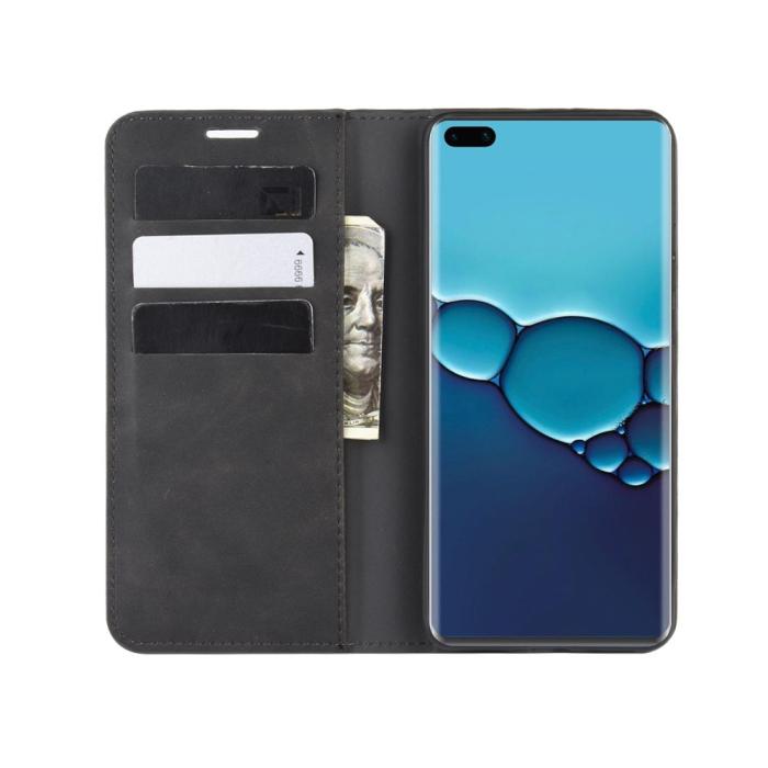 Bild 5, Huawei P40 - Silkeslent Plånboksfodral - Svart