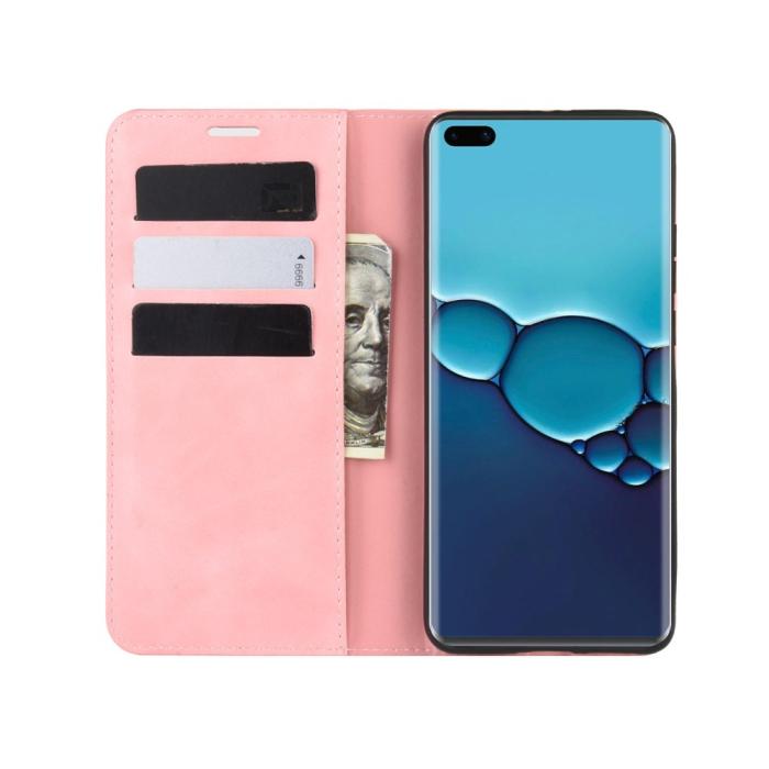 Bild 5, Huawei P40 - Silkeslent Plånboksfodral - Ljus Rosa