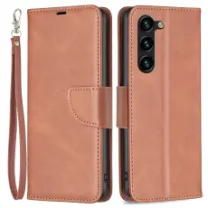 Galaxy S25 Plus / S24 Plus Fodral Solid Shark Läder Brun