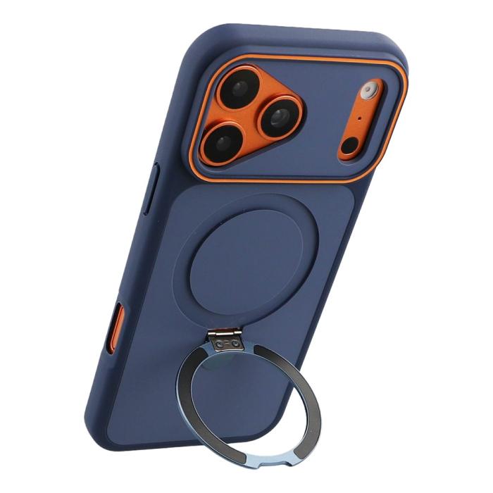 Bild 3, iPhone 18 Pro / 17 Pro Skal MagSafe Stativ 2-färg Hybrid Blå