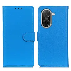 Xiaomi Redmi A5 Fodral Litchi L&auml;der Bl&aring;
