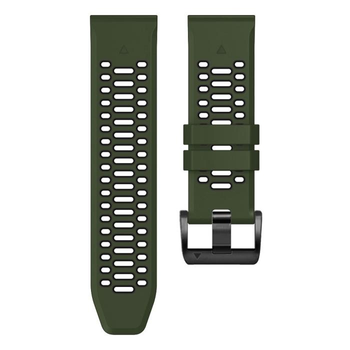 Bild 3, Klockarmband 26 mm Dual-Color Robust Grön/Svart