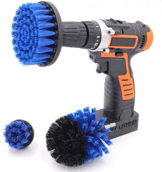 Bild 1, 3 Pack Borstset Till Skruvdragare - Blå
